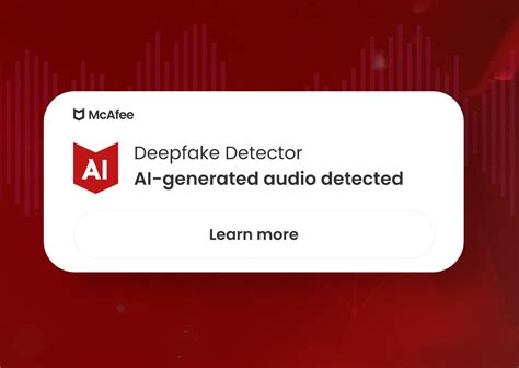 log in mcafee|McAfee unleashes AI deepfake audio detector .